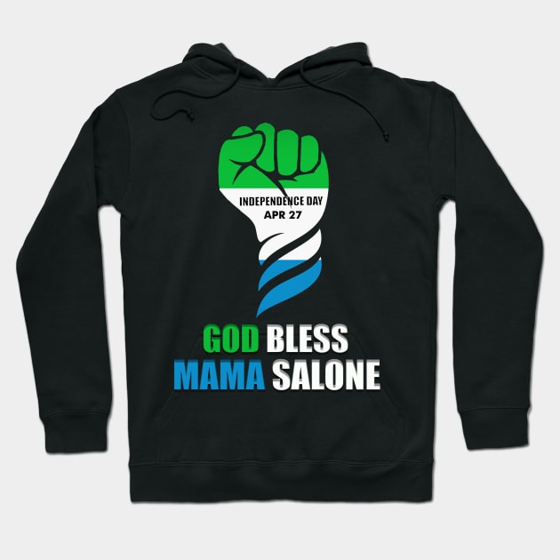 Sierra Leone Flag,Sierra Leonean Hoodie by alzo